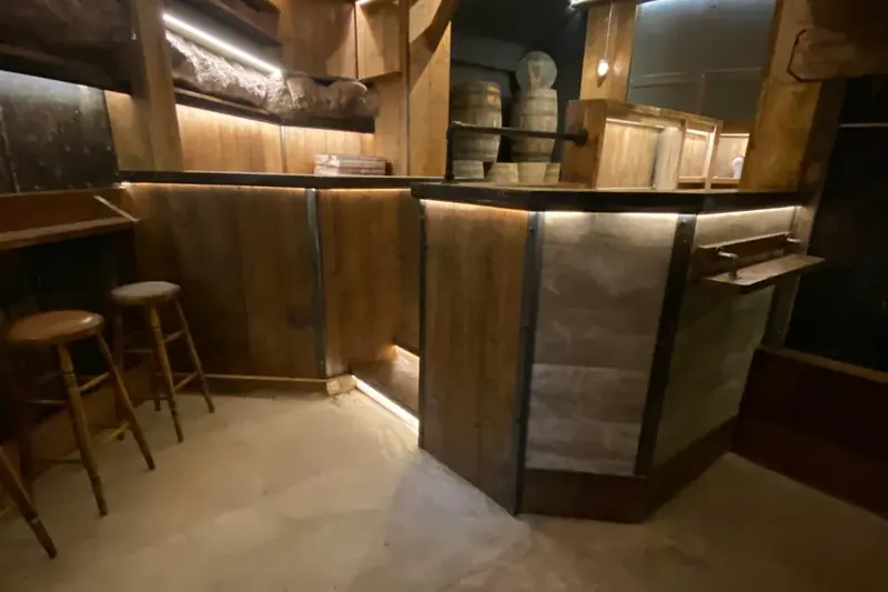 Bar and cellar feature lighting