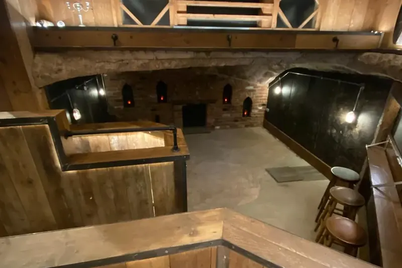 Bar and cellar feature lighting