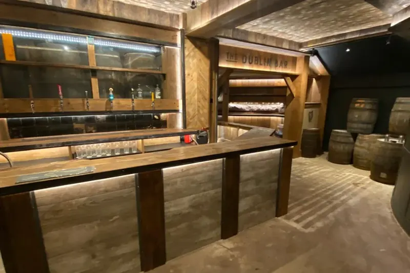 Bar and cellar feature lighting