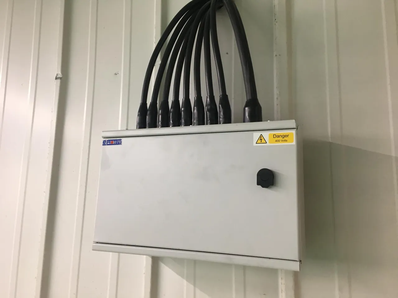 Distribution board and external supplies