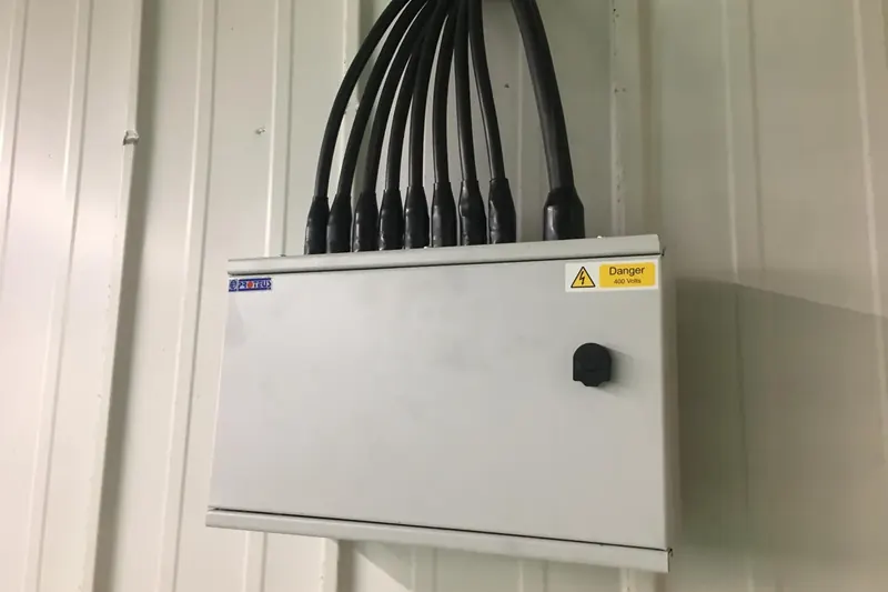 Distribution board and external supplies