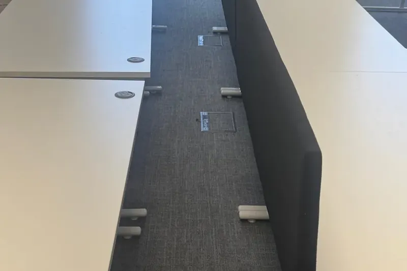 Office power, floor boxes and lighting