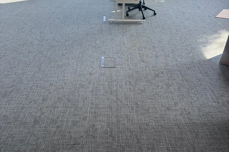 Office power, floor boxes and lighting