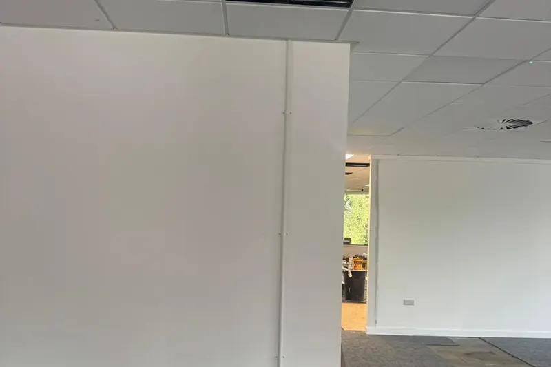 Office power, floor boxes and lighting