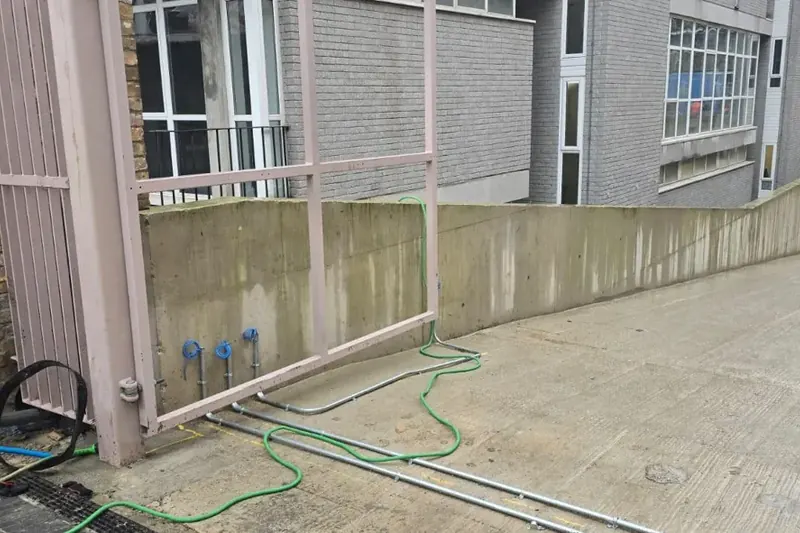 Outdoor conduit and enclosure installation