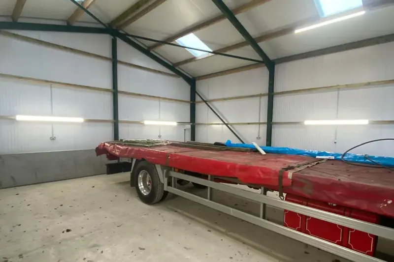 Vehicle storage building lighting and power